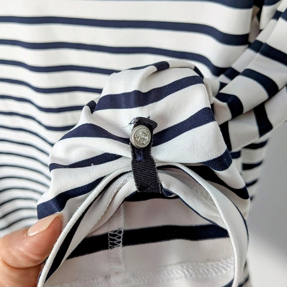 Saint James Breton Striped 3/4 Sleeve Top – Navy & White – Women’s 8 #61 - Picture 3 of 6